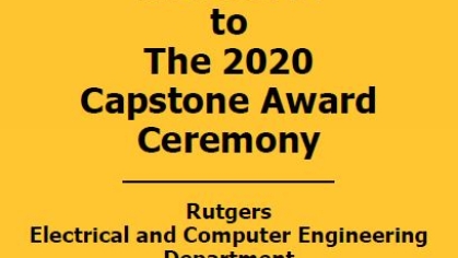 Welcome to the 2020 Capstone Award Ceremony Graphic