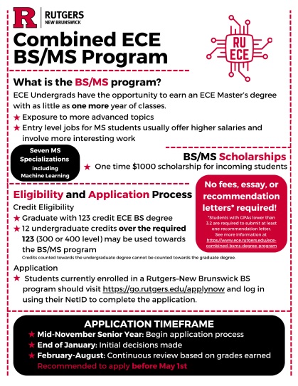 flyer for BSMS program