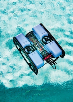 Robot in a pool